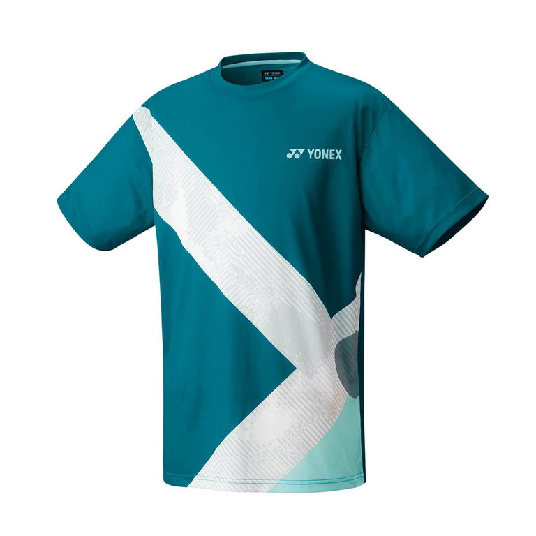 Yonex Sport-Tshirt Practice YJ0044 (100% Polyester) 2025 blaugrün Jungen